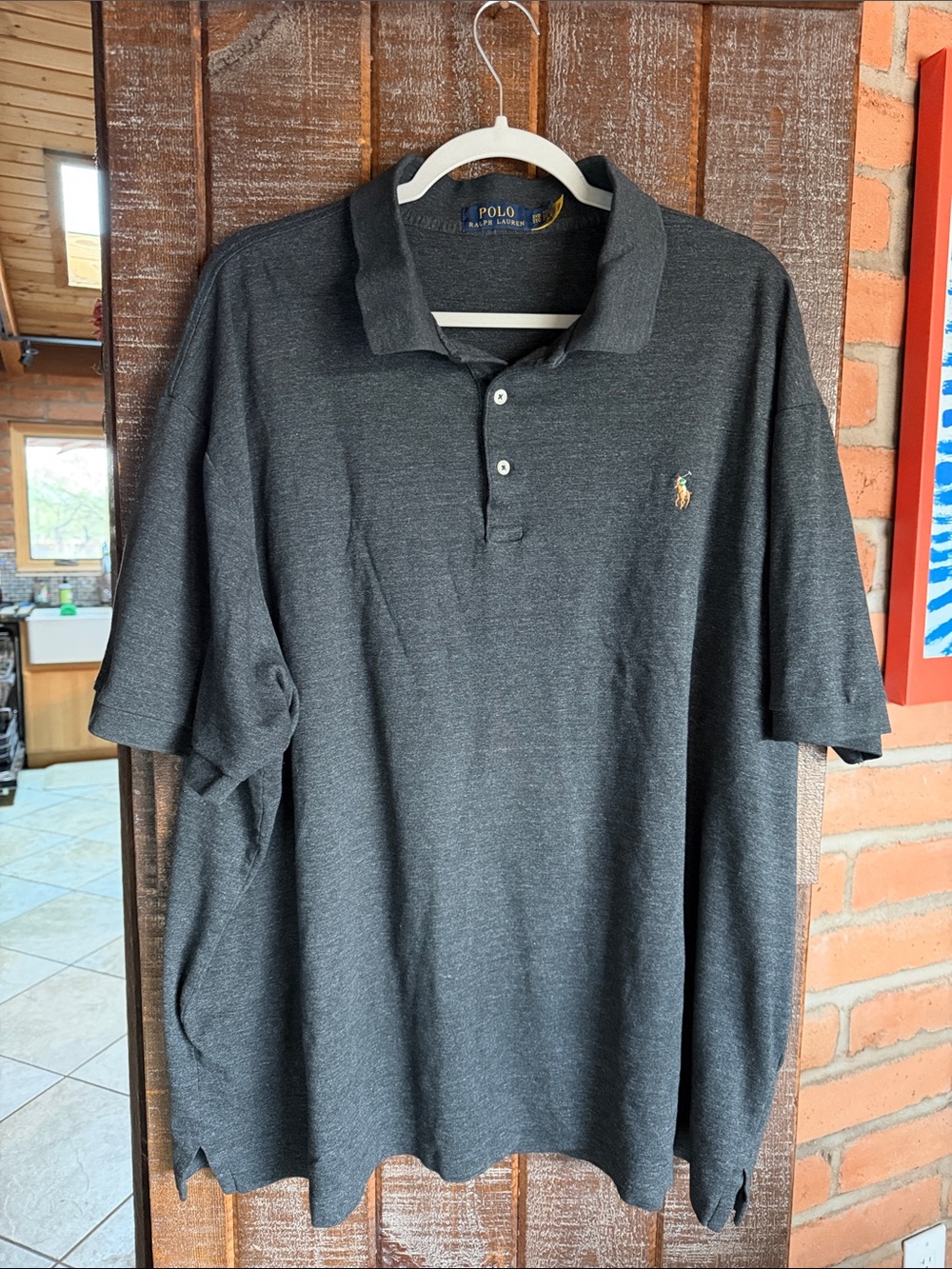 Polo Ralph Lauren Blue Label men’s 3XB charcoal gray office work runs small IMO
